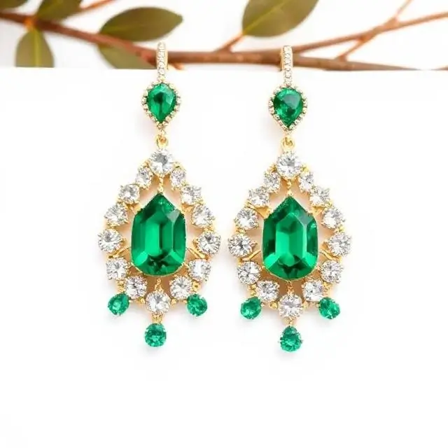 Emerald earrings
