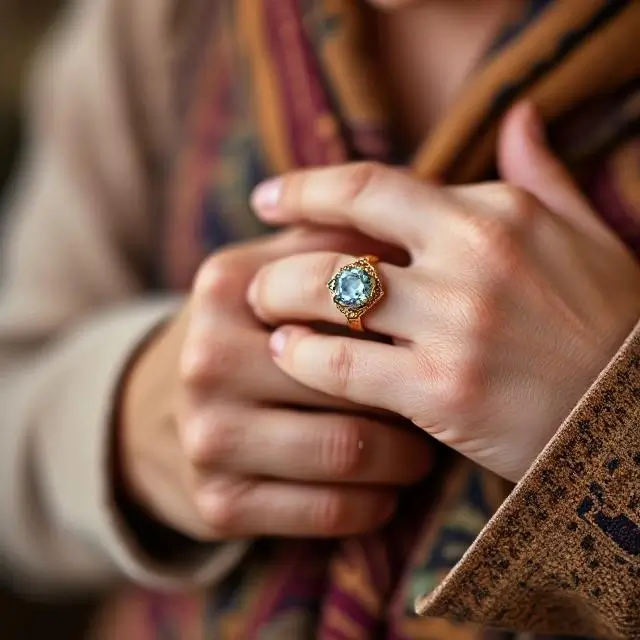 A person using a ring sizer