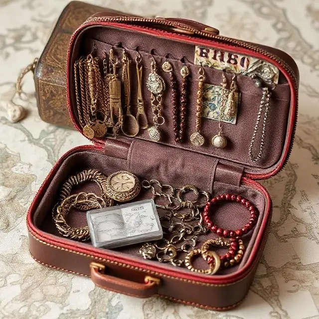 A travel jewelry case